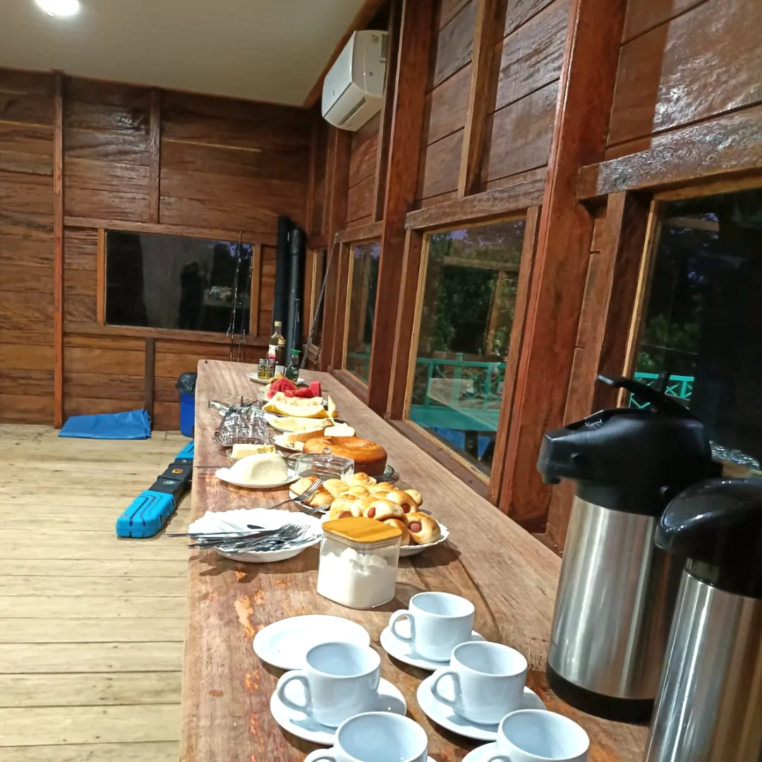 restaurante no amazonas, café da manhã, almoço, janta, pescaria no amazonas, rio teles pires